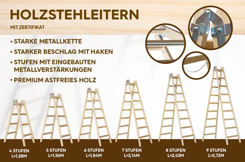 <p>HOLZSTEHLEITER</p>